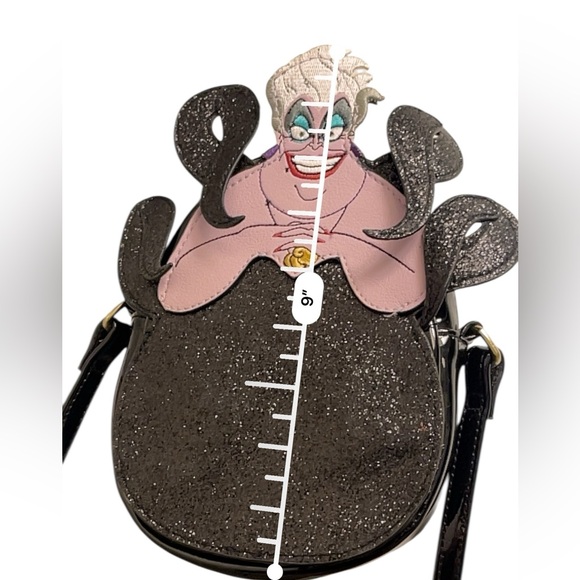 Danielle Nicole x Disney Ursula The Little Mermaid crossbody purse black villain - Picture 3 of 8